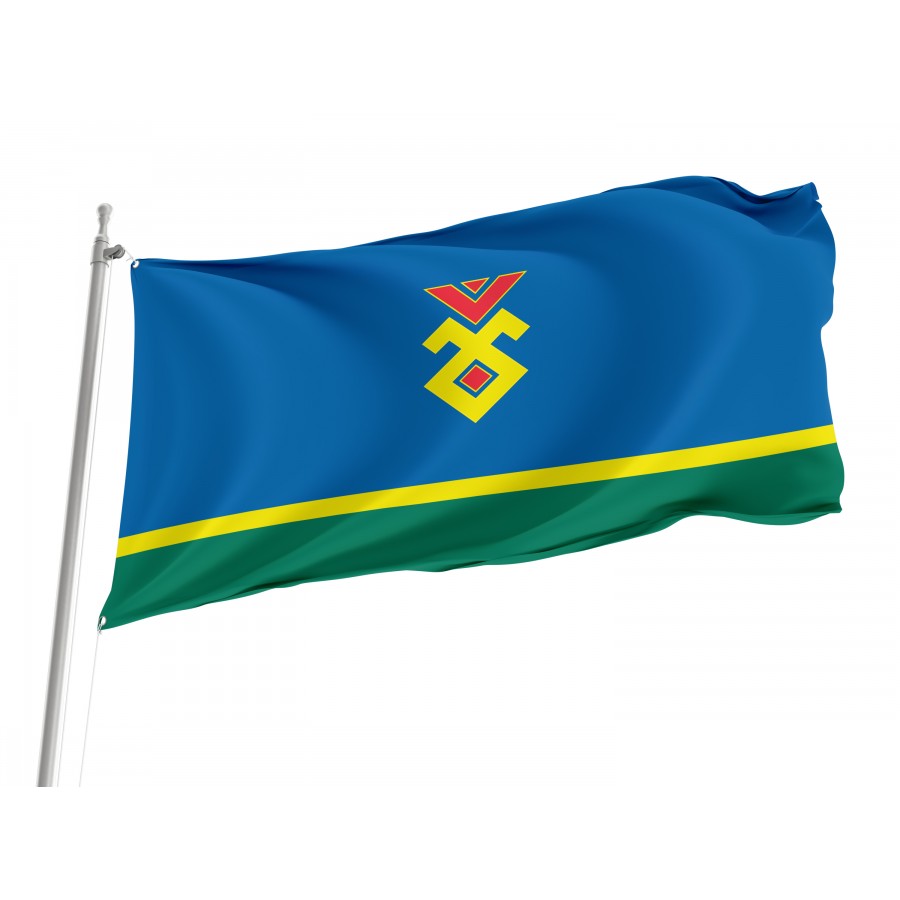 Flag Of Iglinsky Rayon, Unique Design Print, Flags For Indoor & Outdoor Use - High Quality Russia for Indoor and Outdoor Use