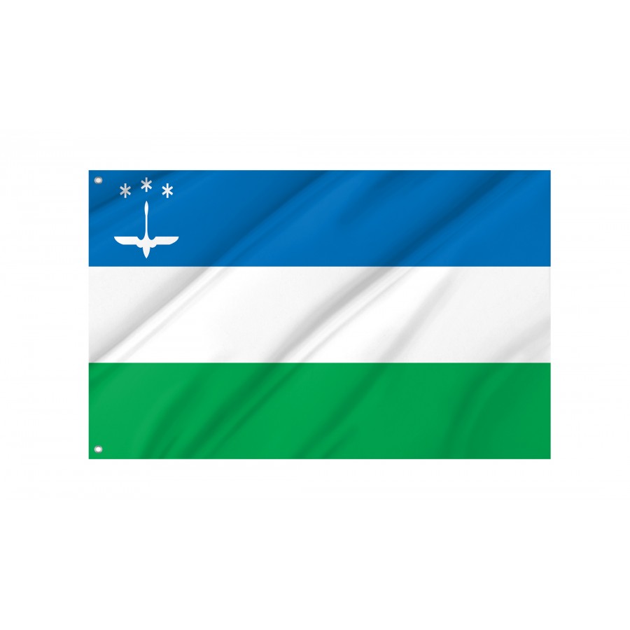 Flag Of Khanty-Mansiysk, Khanty-Mansyisky Ao, Russia, Unique Design Print, Flags For Indoor & Outdoor Use - High Quality Russia for Indoor and Outdoor Use