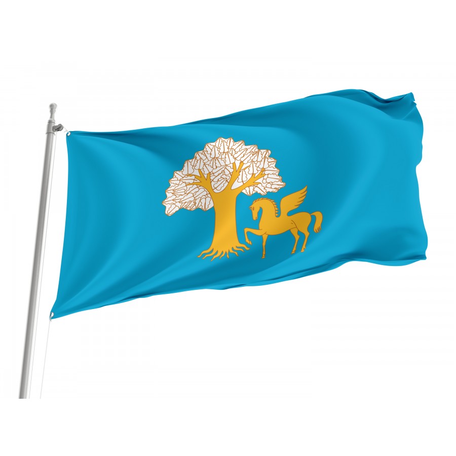 Flag Of Kiginsky Rayon, Unique Design Print, Flags For Indoor & Outdoor Use - High Quality Russia for Indoor and Outdoor Use