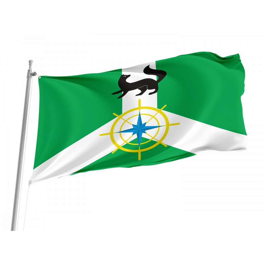 Flag Of Kirensky Rayon, Unique Design Print, Flags For Indoor & Outdoor Use - High Quality Russia for Indoor and Outdoor Use