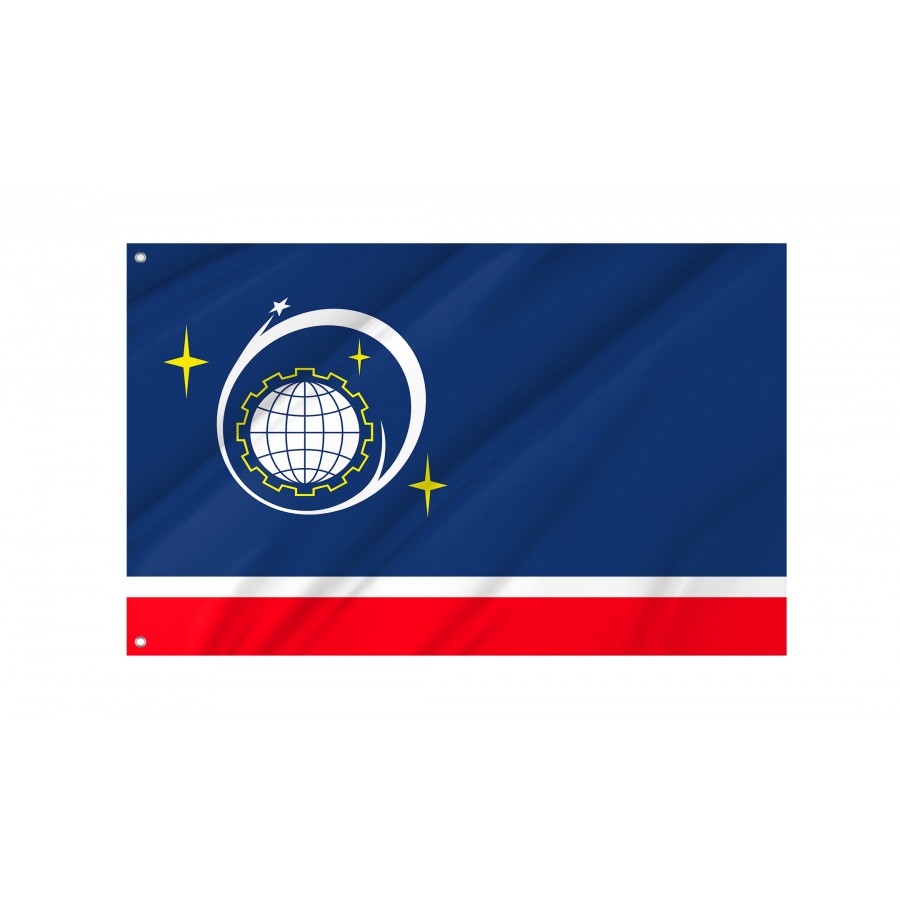 Flag Of Korolyov City, Unique Design Print, Flags For Indoor & Outdoor Use - High Quality Russia for Indoor and Outdoor Use
