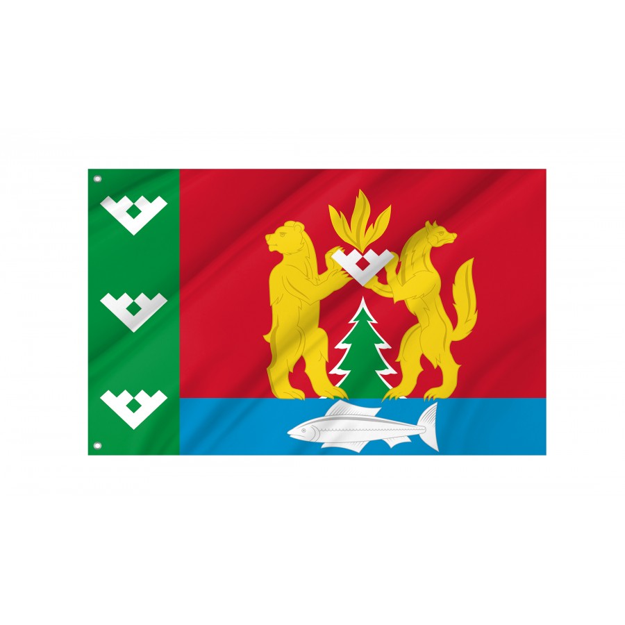 Flag Of Krasnoselkupsky Rayon, Unique Design Print, Flags For Indoor & Outdoor Use - High Quality Russia for Indoor and Outdoor Use