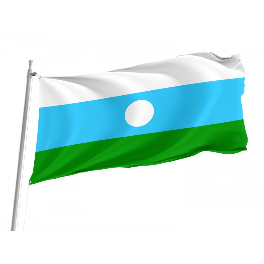 Flag Of Krestyakhsky Nasleg, Unique Design Print, Flags For Indoor & Outdoor Use - High Quality Russia for Indoor and Outdoor Use