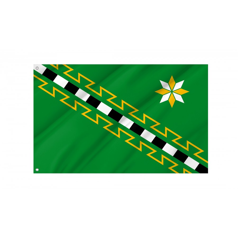 Flag Of Malovishersky Rayon, Unique Design Print, Flags For Indoor & Outdoor Use - High Quality Russia for Indoor and Outdoor Use