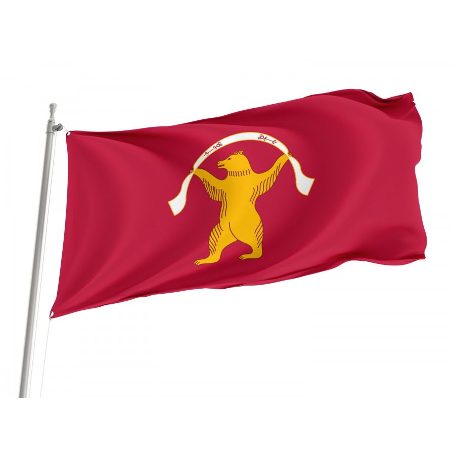 Flag Of Mishkinsky Rayon, Unique Design Print, Flags For Indoor & Outdoor Use - High Quality Russia for Indoor and Outdoor Use