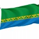 Flag of Mortka, Khanty-Mansyisky AO, Russia, Unique Design Print, Flags for Indoor & Outdoor Use - Imagine 1
