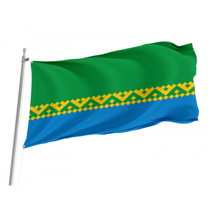 Flag Of Mortka, Khanty-Mansyisky Ao, Russia, Unique Design Print, Flags For Indoor & Outdoor Use - High Quality Russia for Indoor and Outdoor Use