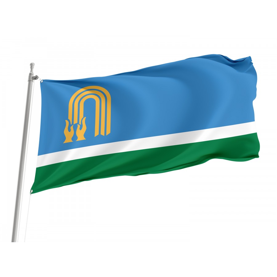 Flag Of Oktyabrsky, Patriotic Flags, Unique Design Print, Flags For Indoor & Outdoor Use - High Quality Russia for Indoor and Outdoor Use