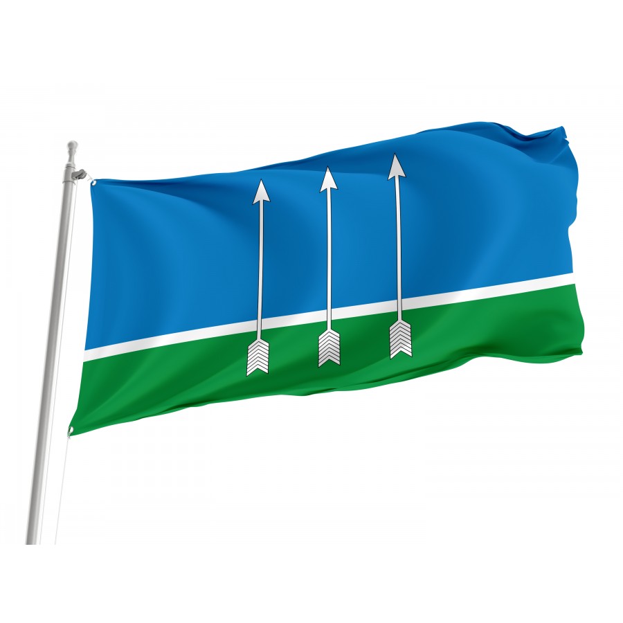 Flag Of Ozyorny, Patriotic Flags, Unique Design Print, Flags For Indoor & Outdoor Use - High Quality Russia for Indoor and Outdoor Use
