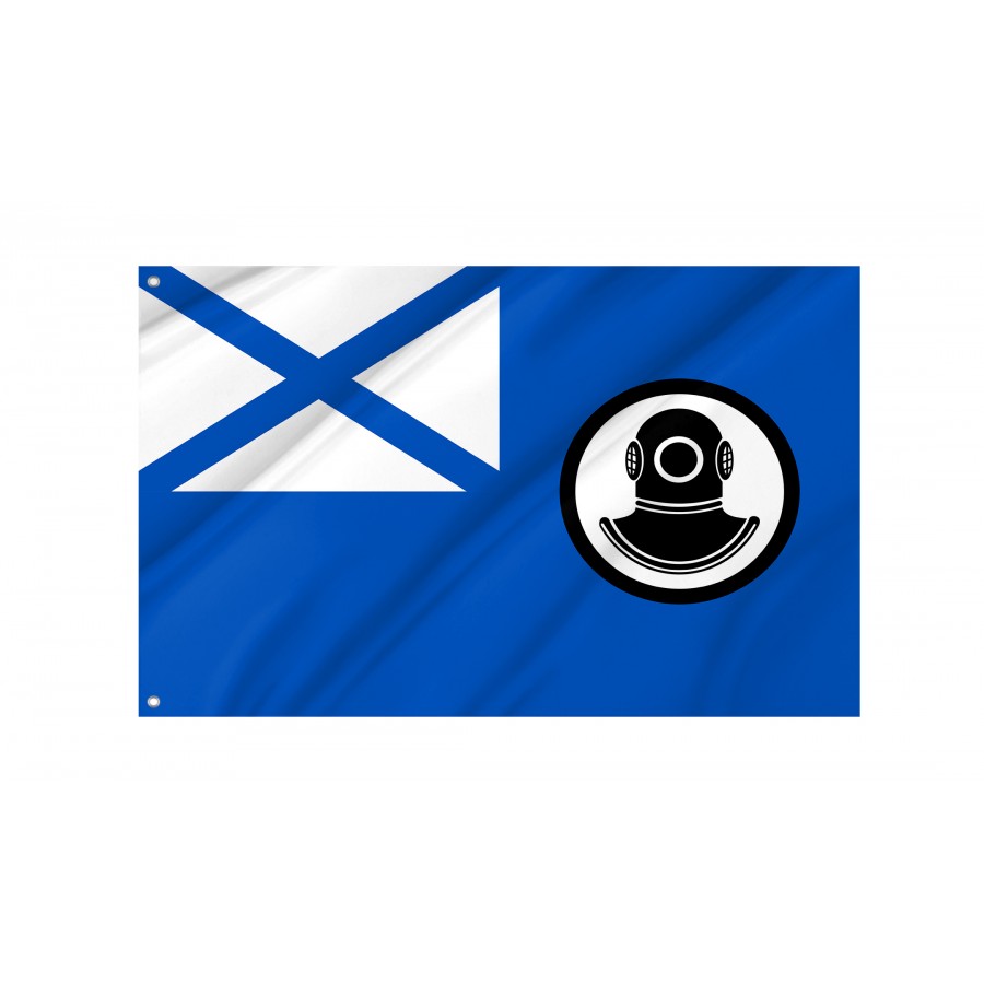 Flag Of Rescue Vessels Of The Navy 2000, Russia, Patriotic Flags, Unique Design Print, Flags For Indoor & Outdoor Use - High Quality Russia for Indoor and Outdoor Use