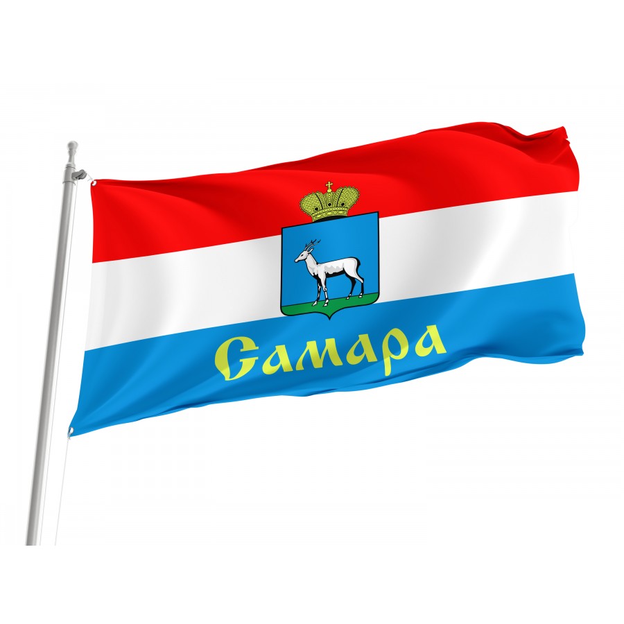 Flag Of Samara, Patriotic Flags, Unique Design Print, Flags For Indoor & Outdoor Use - High Quality Russia for Indoor and Outdoor Use