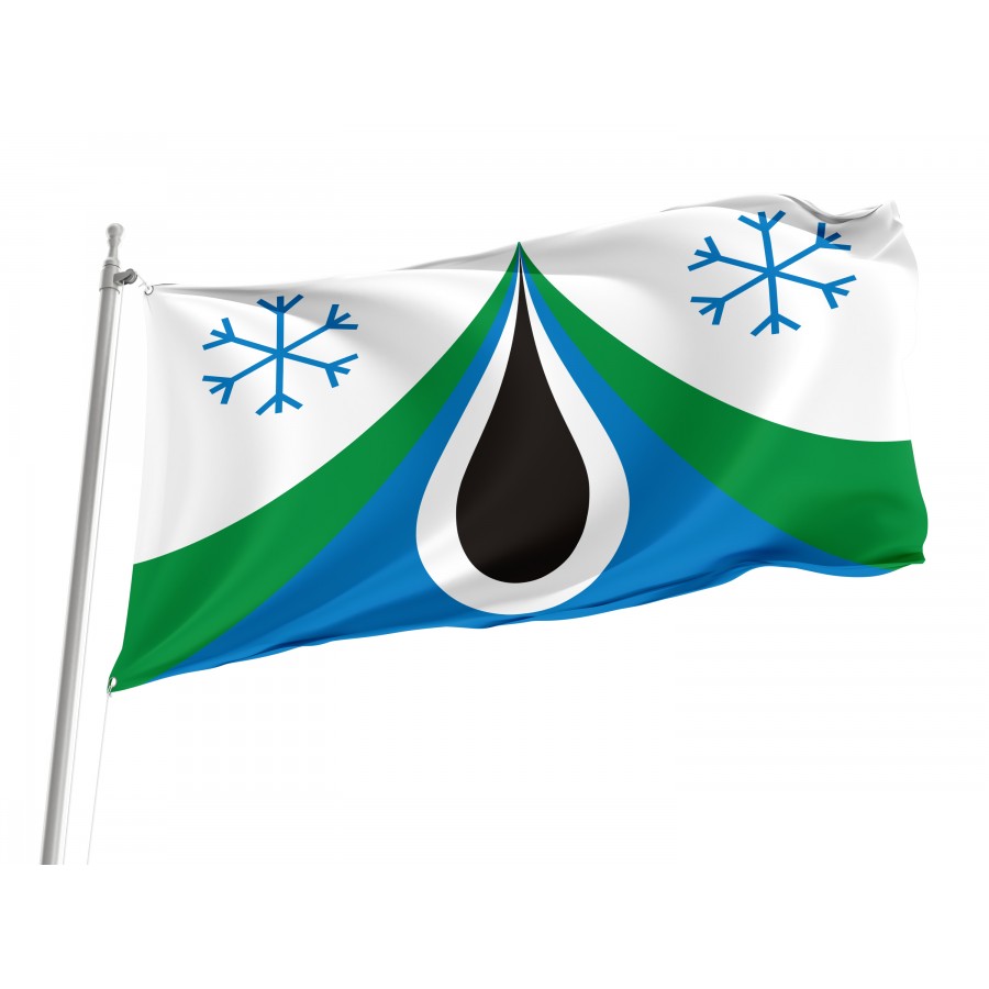 Flag Of Severny Rayon, Patriotic Flags, Unique Design Print, Flags For Indoor & Outdoor Use - High Quality Russia for Indoor and Outdoor Use