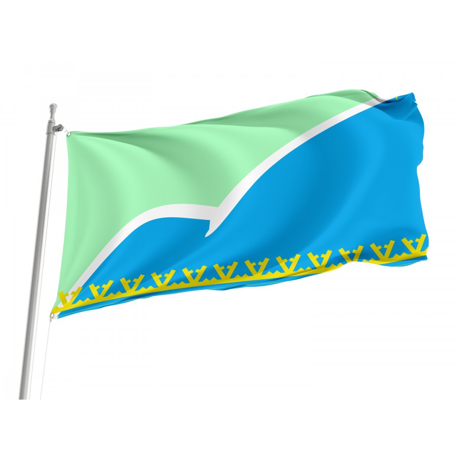 Flag Of Severo-Baykalsky Rayon, Patriotic Flags, Unique Design Print, Flags For Indoor & Outdoor Use - High Quality Russia for Indoor and Outdoor Use