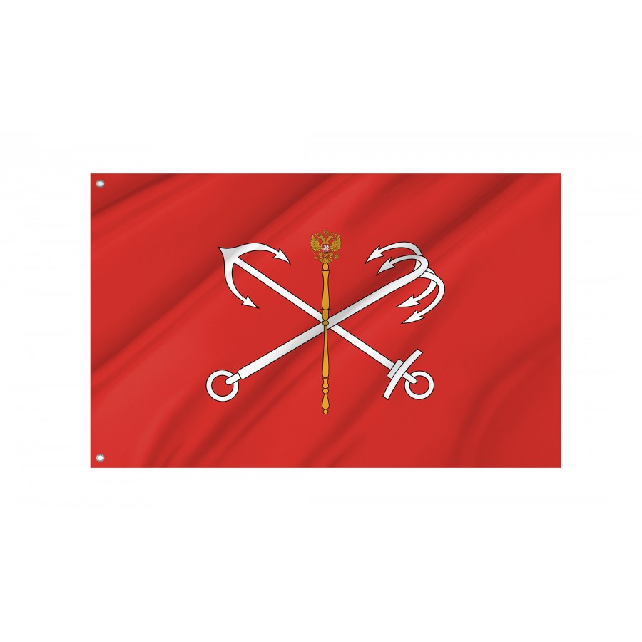Flag Of St. Petersburg 1992-2003, Patriotic Flags, Unique Design Print, Flags For Indoor & Outdoor Use - High Quality Russia for Indoor and Outdoor Use