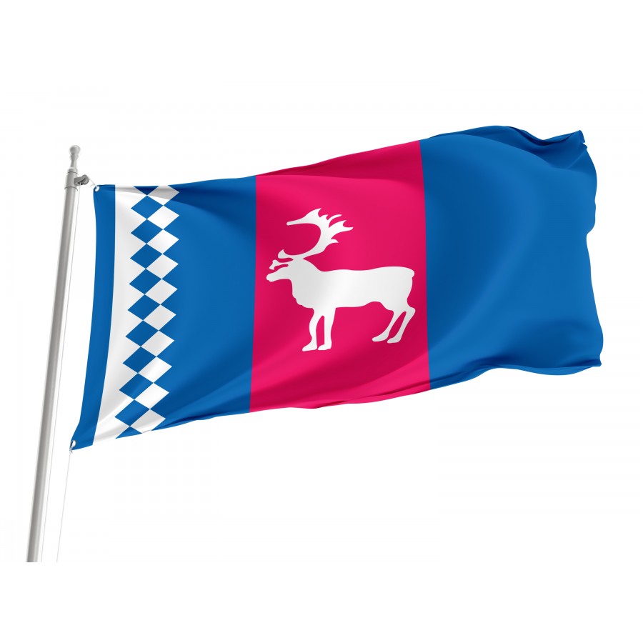 Flag Of Tazovsky Rayon, Patriotic Flags, Unique Design Print, Flags For Indoor & Outdoor Use - High Quality Russia for Indoor and Outdoor Use