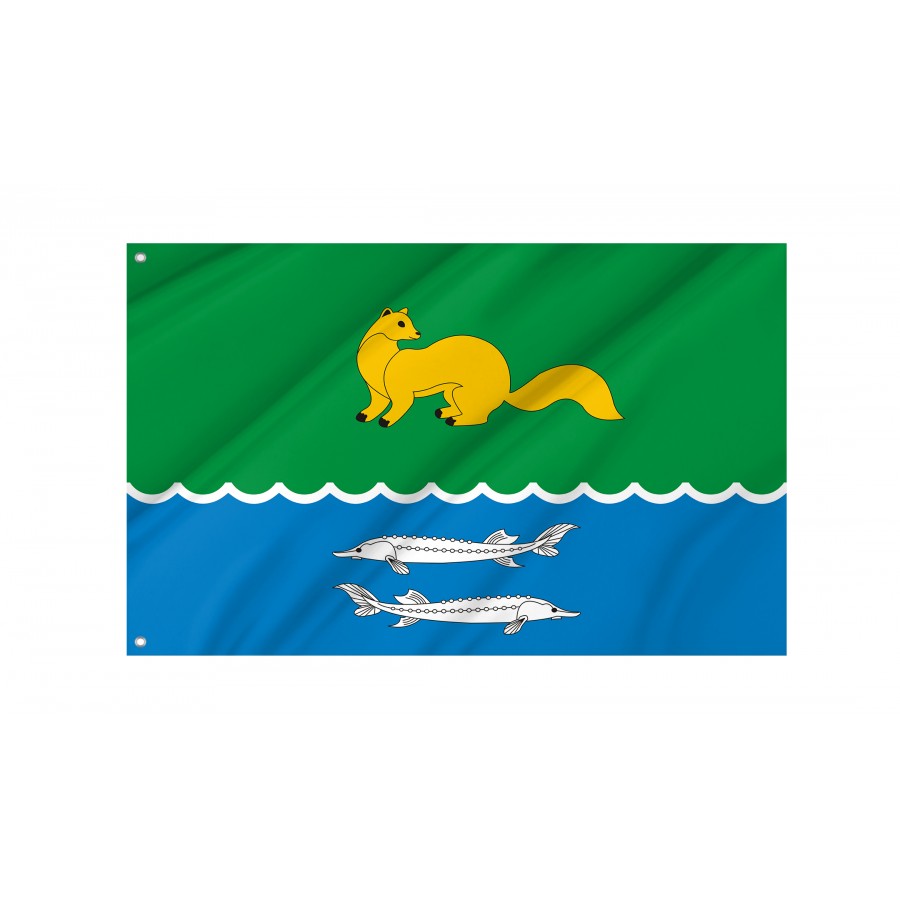 Flag Of Zhigansky Region, Patriotic Flags, Unique Design Print, Flags For Indoor & Outdoor Use - High Quality Russia for Indoor and Outdoor Use