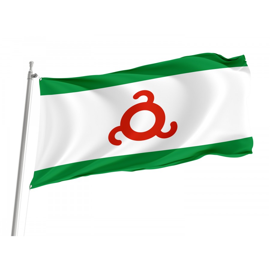 Flag Of Ingushetia, Patriotic Flags, Unique Design Print, Flags For Indoor & Outdoor Use - High Quality Russia for Indoor and Outdoor Use