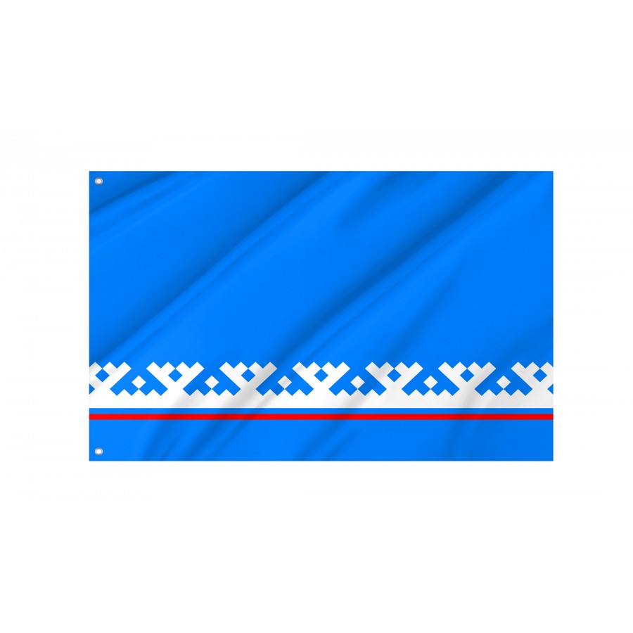 Flag Of Yamalo Nenets Autonomous District, Patriotic Flags, Unique Design Print - High Quality Russia for Indoor and Outdoor Use