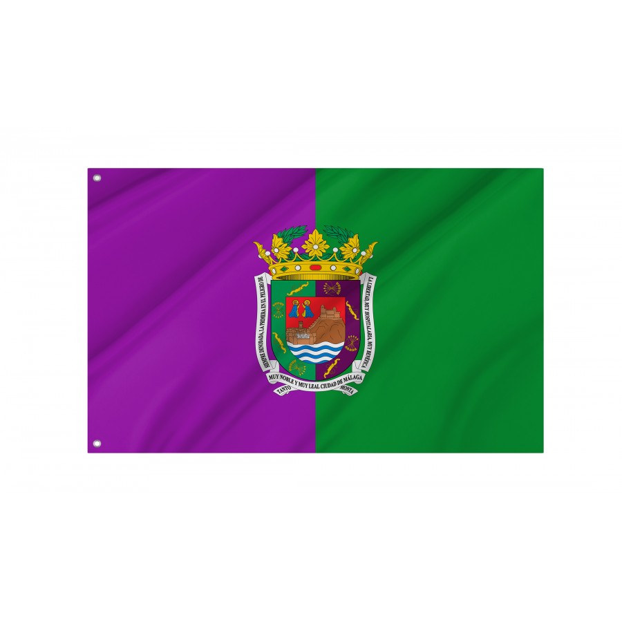 Flag Of Málaga, Andalusia, Spain, Patriotic Flags, Unique Design Print, Flags For Indoor & Outdoor Use - High Quality Andalusia for Indoor and Outdoor Use