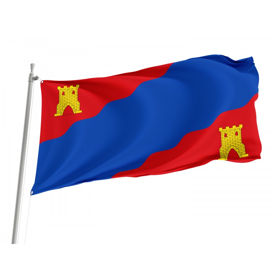 Flag Of Alhama De Aragón, Zaragoza, Patriotic Flags, Unique Design Print, Flags For Indoor & Outdoor Use - High Quality Aragon for Indoor and Outdoor Use