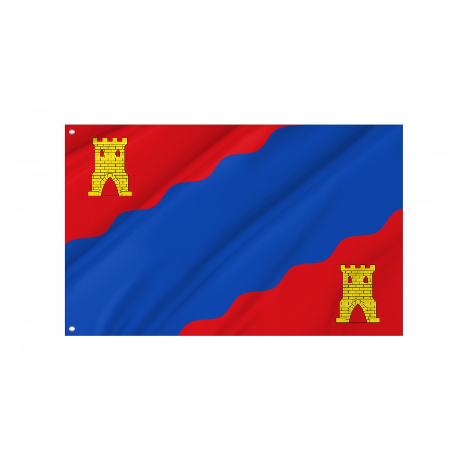 Flag Of Alhama De Aragón, Zaragoza, Patriotic Flags, Unique Design Print, Flags For Indoor & Outdoor Use - High Quality Aragon for Indoor and Outdoor Use