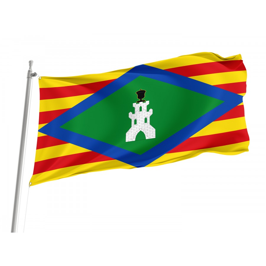 Flag Of Castejón De Alarba, Zaragoza, Patriotic Flags, Unique Design Print, Flags For Indoor & Outdoor Use - High Quality Aragon for Indoor and Outdoor Use