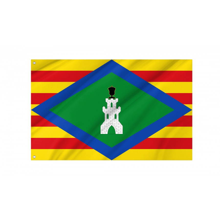 Flag Of Castejón De Alarba, Zaragoza, Patriotic Flags, Unique Design Print, Flags For Indoor & Outdoor Use - High Quality Aragon for Indoor and Outdoor Use