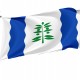 Flag of Cinco Olivas, Zaragoza, Patriotic Flags, Unique Design Print, Flags for Indoor & Outdoor Use - Imagine 1