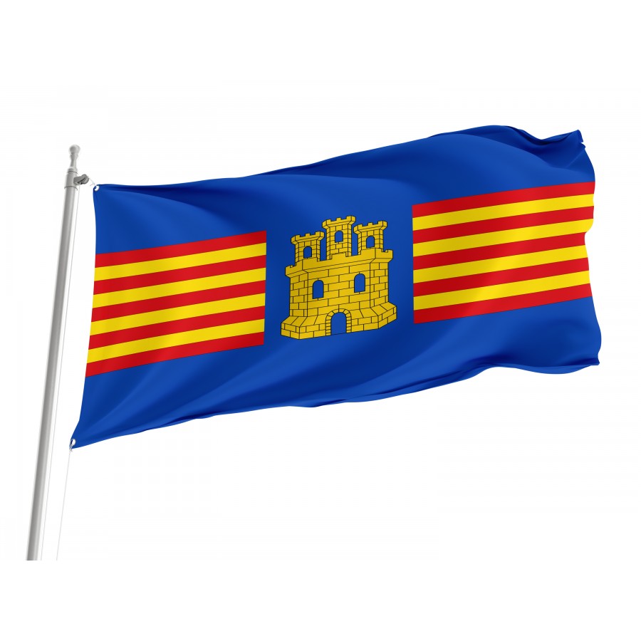 Flag Of Coat Of Arms Of Maluenda, Zaragoza, Patriotic Flags, Unique Design Print, Flags For Indoor & Outdoor Use - High Quality Aragon for Indoor and Outdoor Use