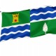 Flag of Mequinenza, Zaragoza, Spain, Patriotic Flags, Unique Design Print, Flags for Indoor & Outdoor Use - Imagine 1