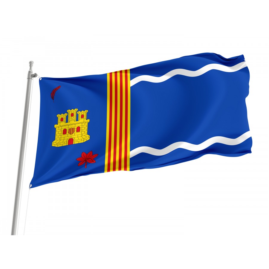 Flag Of La Almolda, Zaragoza, Patriotic Flags, Unique Design Print, Flags For Indoor & Outdoor Use - High Quality Aragon for Indoor and Outdoor Use