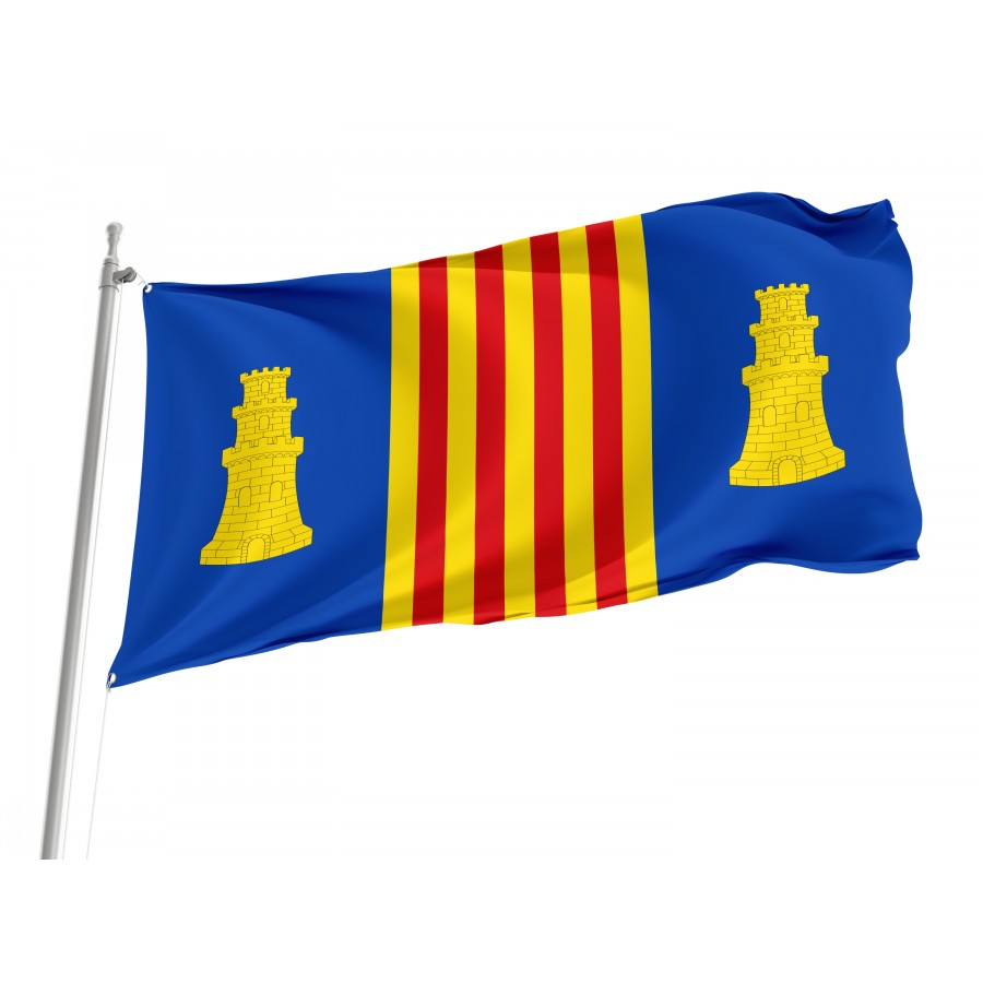 Flag Of Magallón, Zaragoza, Patriotic Flags, Unique Design Print, Flags For Indoor & Outdoor Use - High Quality Aragon for Indoor and Outdoor Use