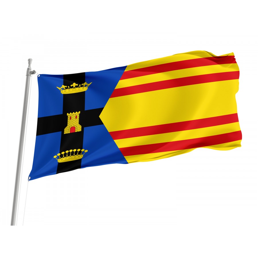 Flag Of Malón, Zaragoza, Patriotic Flags, Unique Design Print, Flags For Indoor & Outdoor Use - High Quality Aragon for Indoor and Outdoor Use