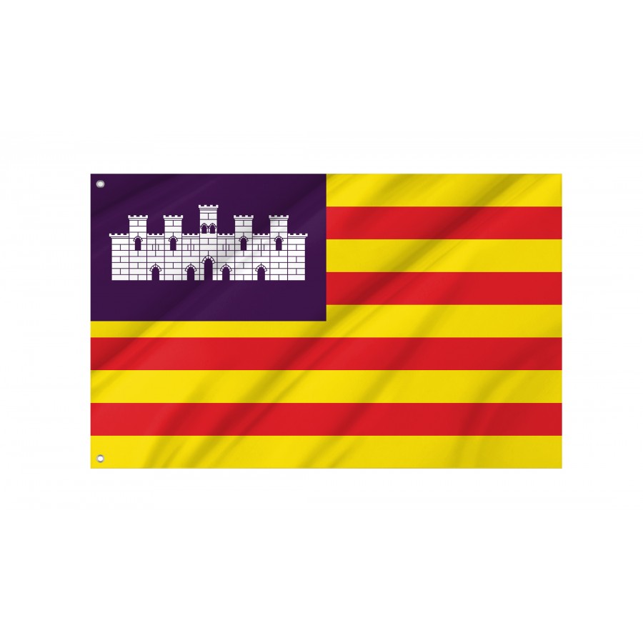 Flag Of Balearic Islands, Patriotic Flags, Unique Design Print, Flags For Indoor & Outdoor Use - High Quality Balearic Islands for Indoor and Outdoor Use
