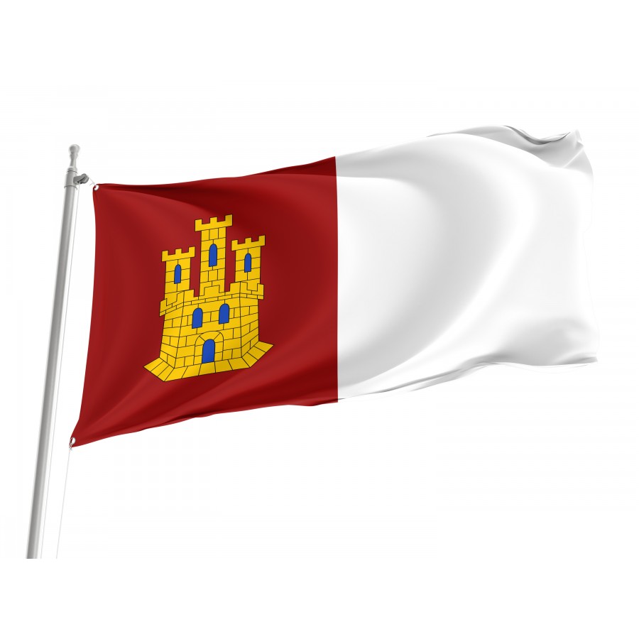 Flag Of Castile La Mancha, Patriotic Flags, Unique Design Print, Flags For Indoor & Outdoor Use - High Quality Castile La Mancha for Indoor and Outdoor Use