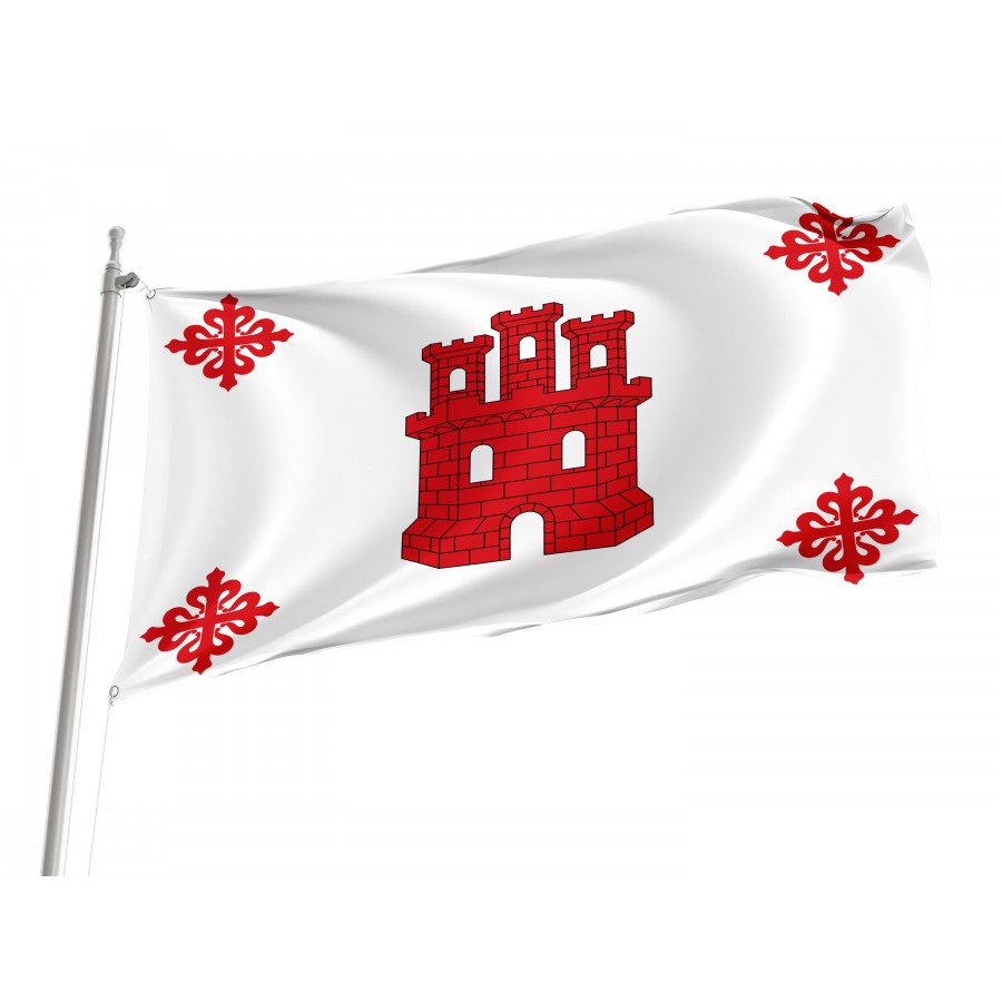 Flag Of Aldea Del Rey, Ciudad Real, Patriotic Flags, Unique Design Print, Flags For Indoor & Outdoor Use - High Quality Castile La Mancha for Indoor and Outdoor Use