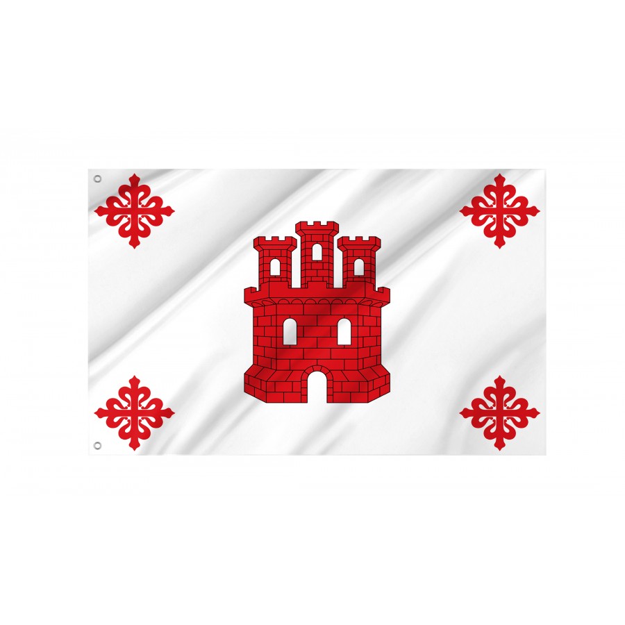 Flag Of Aldea Del Rey, Ciudad Real, Patriotic Flags, Unique Design Print, Flags For Indoor & Outdoor Use - High Quality Castile La Mancha for Indoor and Outdoor Use