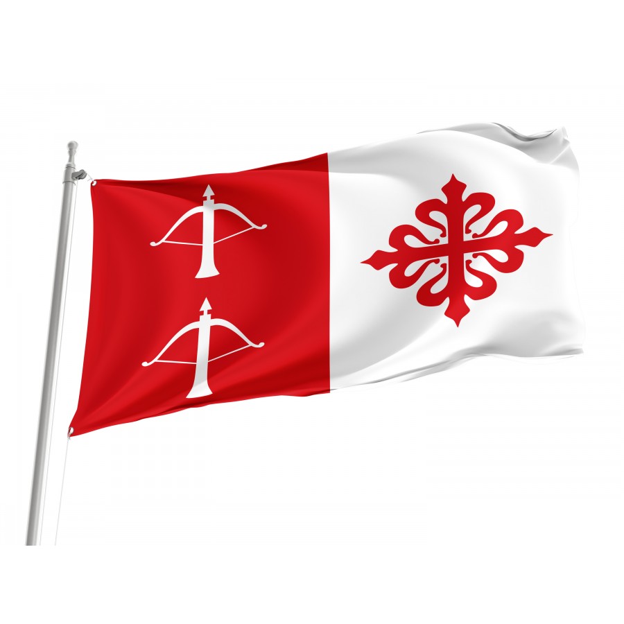 Flag Of Ballesteros De Calatrava, Ciudad Real, Patriotic Flags, Unique Design Print, Flags For Indoor & Outdoor Use - High Quality Castile La Mancha for Indoor and Outdoor Use