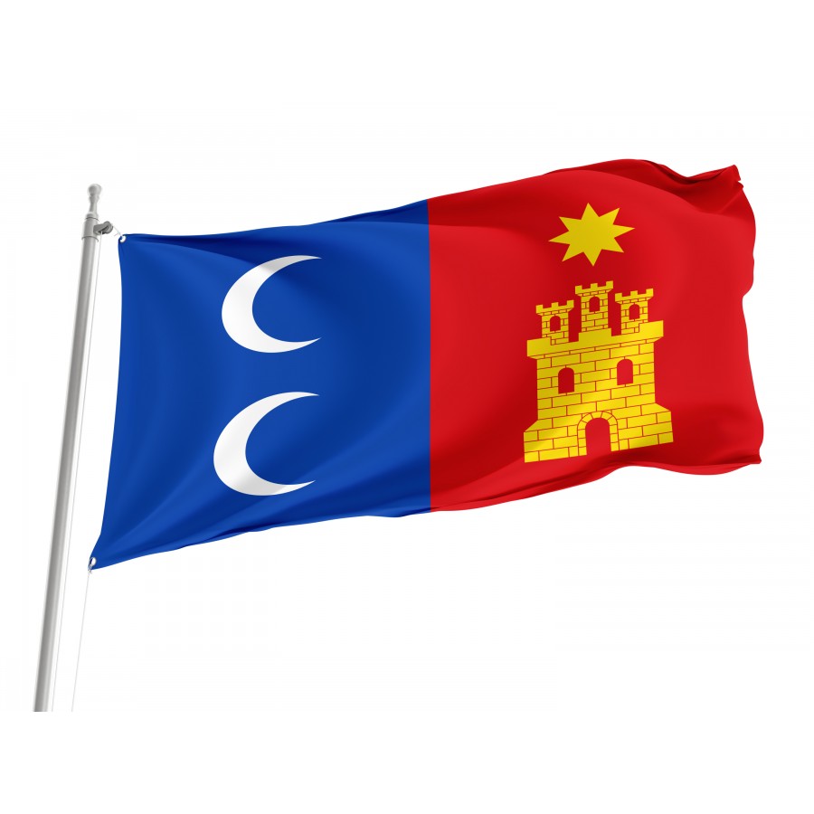 Flag Of Campo De Criptana, Ciudad Real, Spain, Patriotic Flags, Unique Design Print, Flags For Indoor & Outdoor Use - High Quality Castile La Mancha for Indoor and Outdoor Use