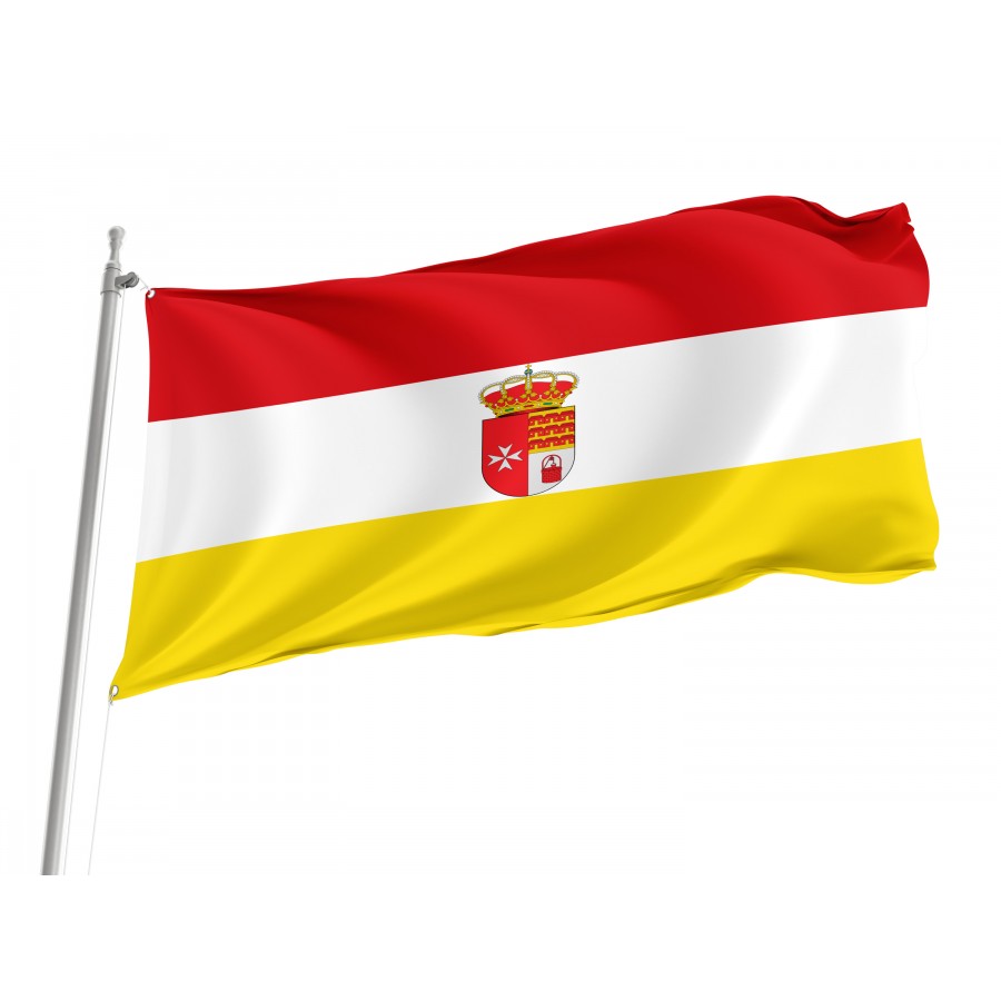 Flag Of Villar Del Pozo, Ciudad Real, Spain, Patriotic Flags, Unique Design Print, Flags For Indoor & Outdoor Use - High Quality Castile La Mancha for Indoor and Outdoor Use