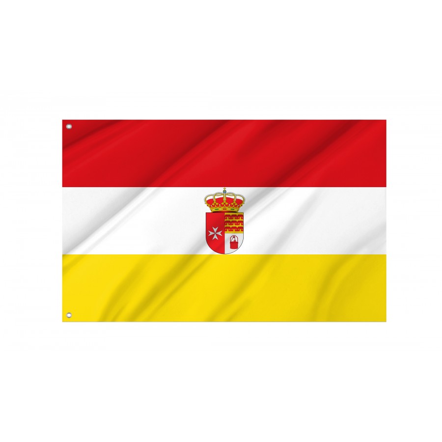 Flag Of Villar Del Pozo, Ciudad Real, Spain, Patriotic Flags, Unique Design Print, Flags For Indoor & Outdoor Use - High Quality Castile La Mancha for Indoor and Outdoor Use