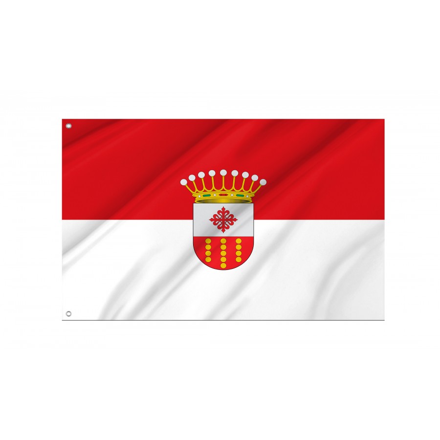 Flag Of Villarrubia De Los Ojos, Ciudad Real, Spain, Patriotic Flags, Unique Design Print, Flags For Indoor & Outdoor Use - High Quality Castile La Mancha for Indoor and Outdoor Use