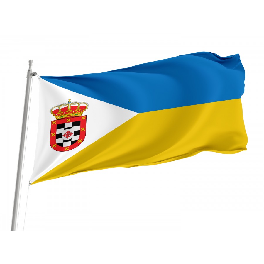 Flag Of Viso Del Marqués, Ciudad Real, Spain, Patriotic Flags, Unique Design Print, Flags For Indoor & Outdoor Use - High Quality Castile La Mancha for Indoor and Outdoor Use