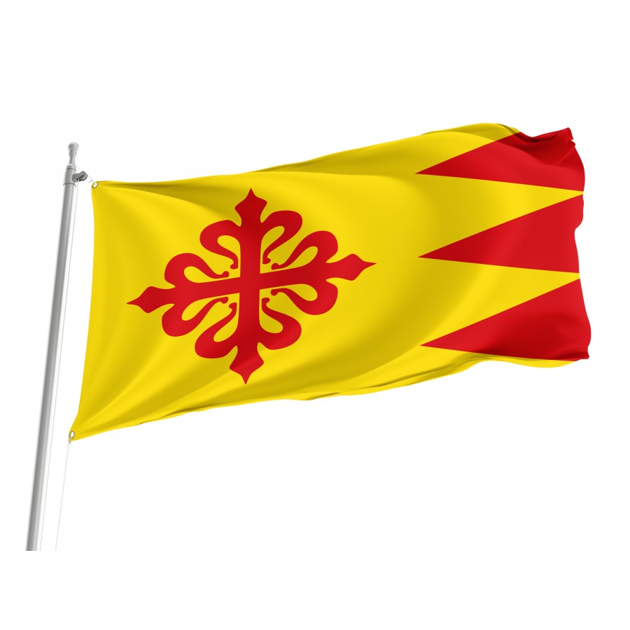 Flag Of Puebla De Don Rodrigo, Ciudad Real, Patriotic Flags, Unique Design Print, Flags For Indoor & Outdoor Use - High Quality Castile La Mancha for Indoor and Outdoor Use