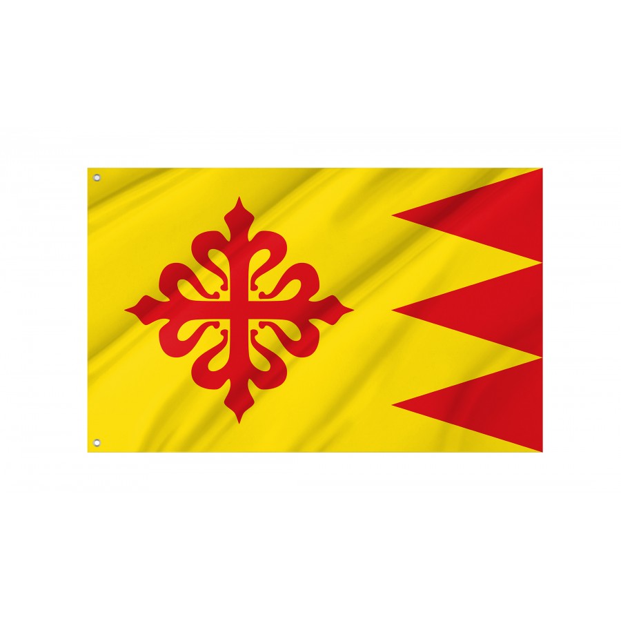 Flag Of Puebla De Don Rodrigo, Ciudad Real, Patriotic Flags, Unique Design Print, Flags For Indoor & Outdoor Use - High Quality Castile La Mancha for Indoor and Outdoor Use
