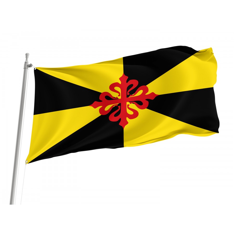 Flag Of Saceruela, Ciudad Real, Patriotic Flags, Unique Design Print, Flags For Indoor & Outdoor Use - High Quality Castile La Mancha for Indoor and Outdoor Use