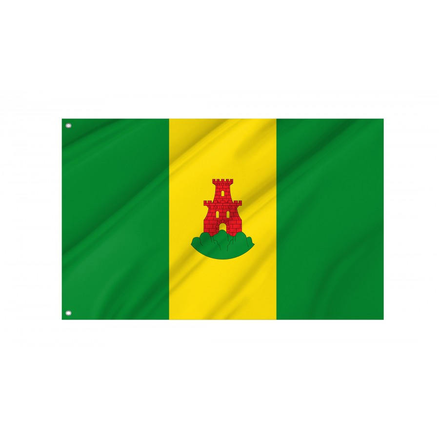 Flag Of Arcos De La Sierra, Cuenca, Patriotic Flags, Unique Design Print, Flags For Indoor & Outdoor Use - High Quality Castile La Mancha for Indoor and Outdoor Use
