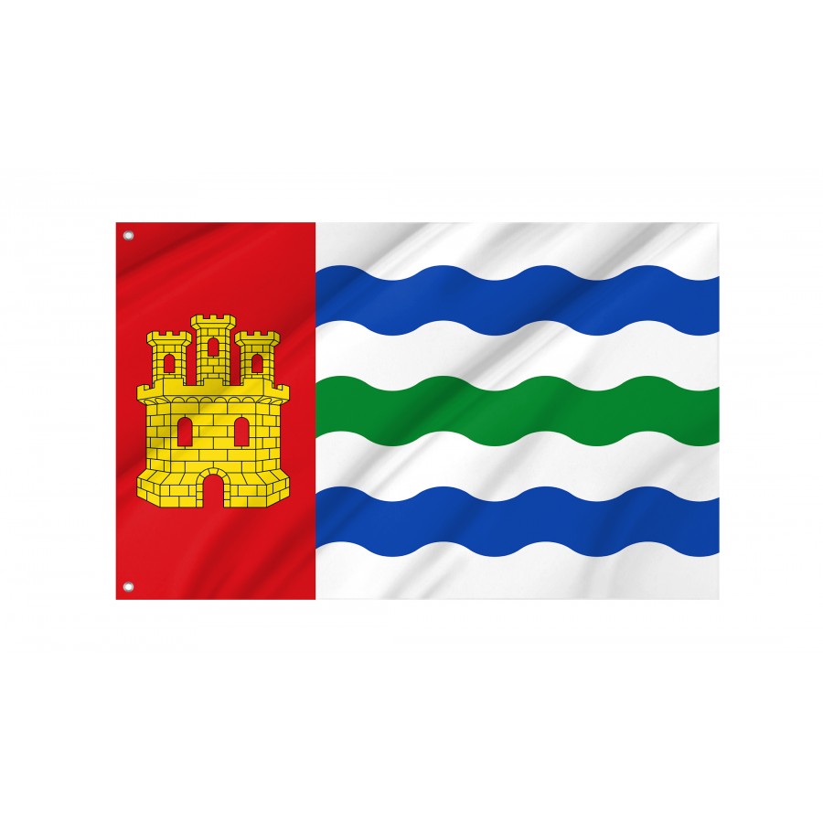 Flag Of Salinas Del Manzano, Cuenca, Patriotic Flags, Unique Design Print, Flags For Indoor & Outdoor Use - High Quality Castile La Mancha for Indoor and Outdoor Use