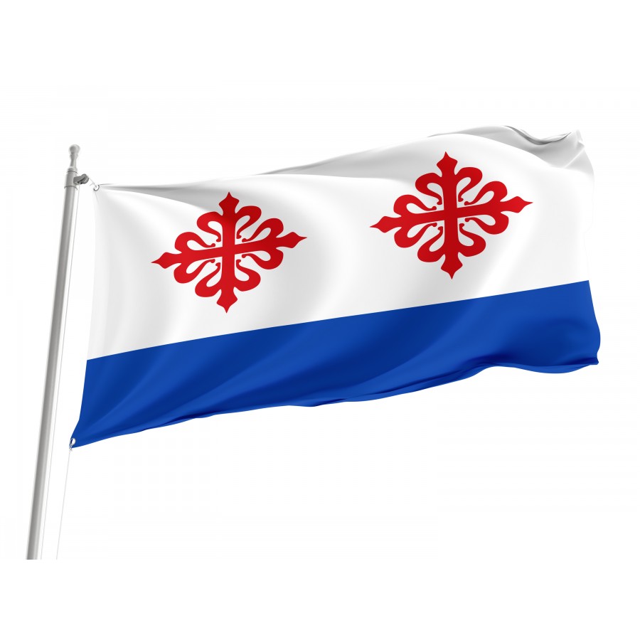 Flag Of Almonacid De Zorita, Guadalajara, Patriotic Flags, Unique Design Print, Flags For Indoor & Outdoor Use - High Quality Castile La Mancha for Indoor and Outdoor Use