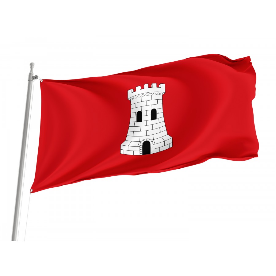 Flag Of Torre Del Burgo, Guadalajara, Patriotic Flags, Unique Design Print, Flags For Indoor & Outdoor Use - High Quality Castile La Mancha for Indoor and Outdoor Use